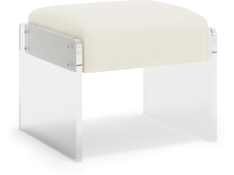 Bernhardt Interiors Living Room Jasper Leather Ottoman N1110L at Norwood Furniture
