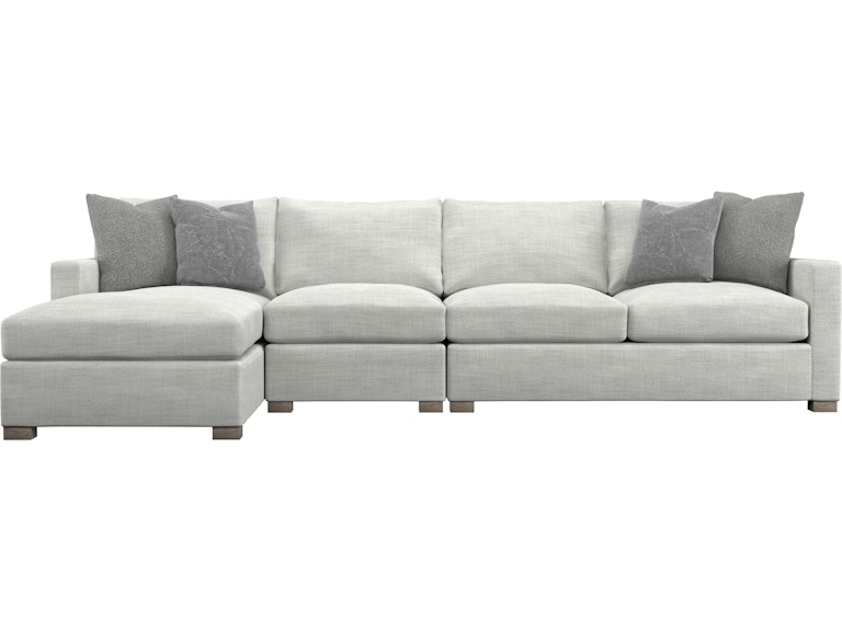 Bernhardt Interiors Living Room Kelsey Fabric Sectional K1804 at Norwood Furniture