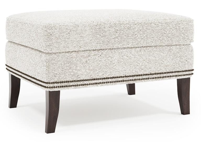 Bernhardt Interiors Living Room Kingston Fabric Ottoman N1700 at Norwood Furniture