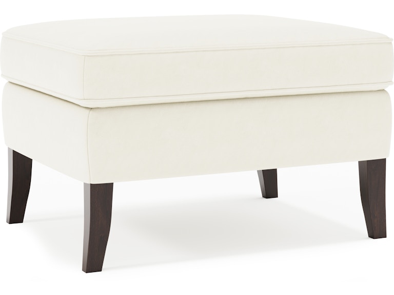 Bernhardt Interiors Living Room Kingston Leather Ottoman N1700LX at Norwood Furniture