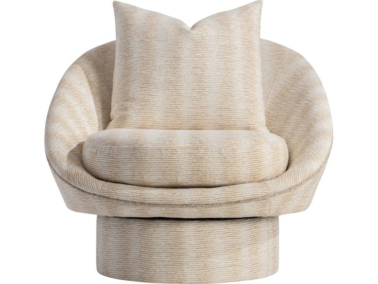 Bernhardt Interiors Living Room Lucia Fabric Swivel Chair N5202S at Norwood Furniture