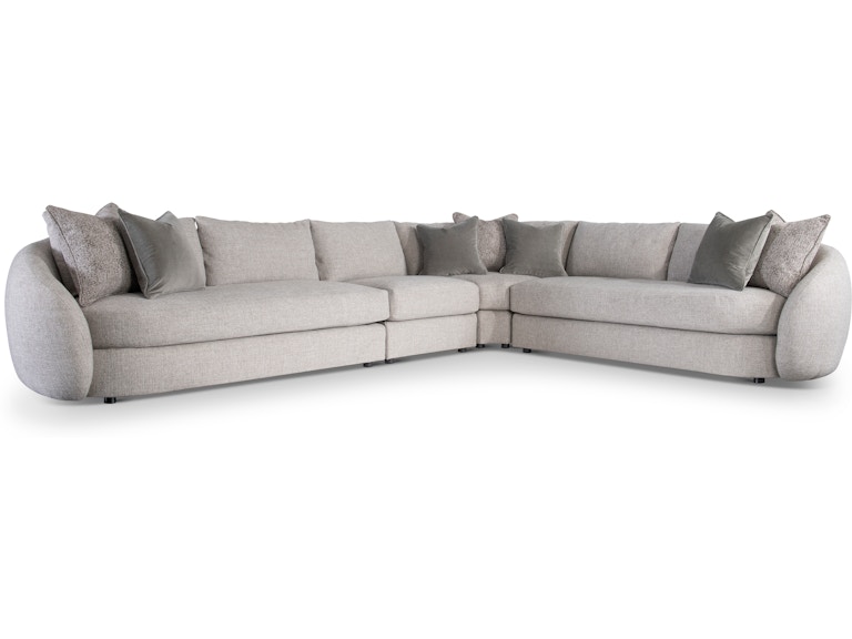 Bernhardt Interiors Living Room Moretti Fabric Sectional K2031 at Norwood Furniture