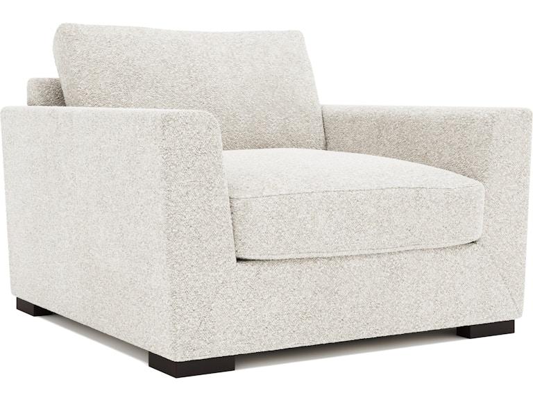 Bernhardt Interiors Living Room Nicolette Fabric Chair 1/2 N3193Y at Norwood Furniture