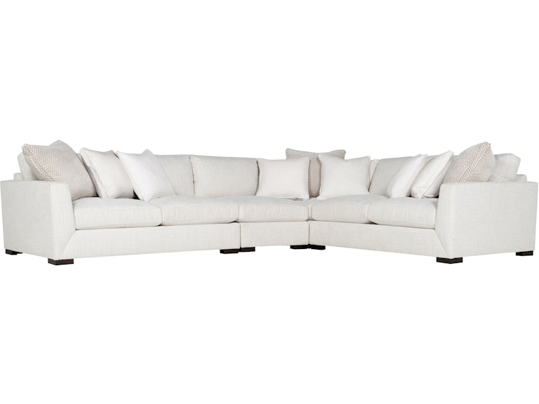 Bernhardt Interiors Living Room Nicolette Fabric Sectional K1688 at Norwood Furniture