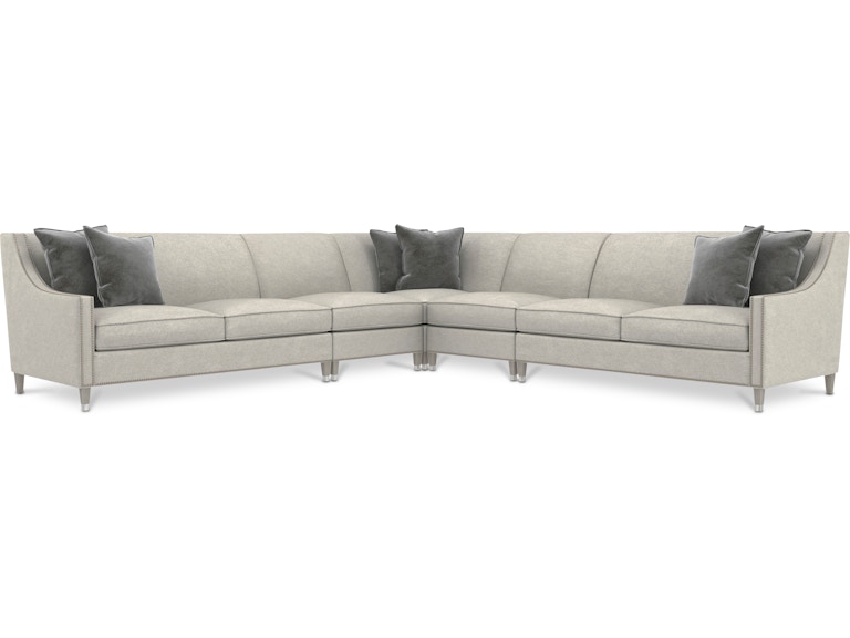 Bernhardt Interiors Living Room Palisades Fabric Sectional K1690 at Norwood Furniture