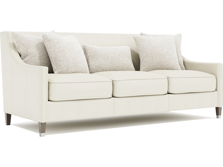 Bernhardt Interiors Living Room Palisades Leather Sofa N2876LX at Norwood Furniture