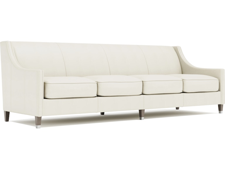 Bernhardt Interiors Living Room Palisades Leather Sofa N287LYX at Norwood Furniture