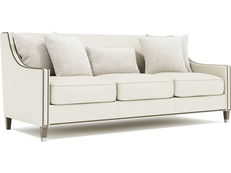 Bernhardt Interiors Living Room Palisades Leather Sofa N2876L at Norwood Furniture