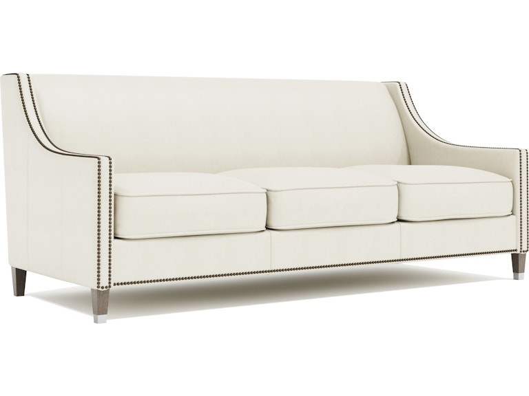 Bernhardt Interiors Living Room Palisades Leather Sofa N2876LY at Norwood Furniture