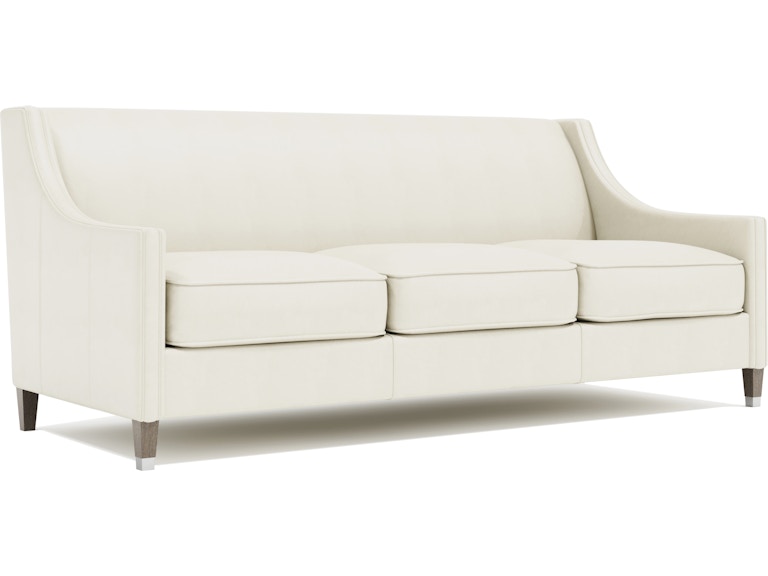 Bernhardt Interiors Living Room Palisades Leather Sofa N286LYX at Norwood Furniture