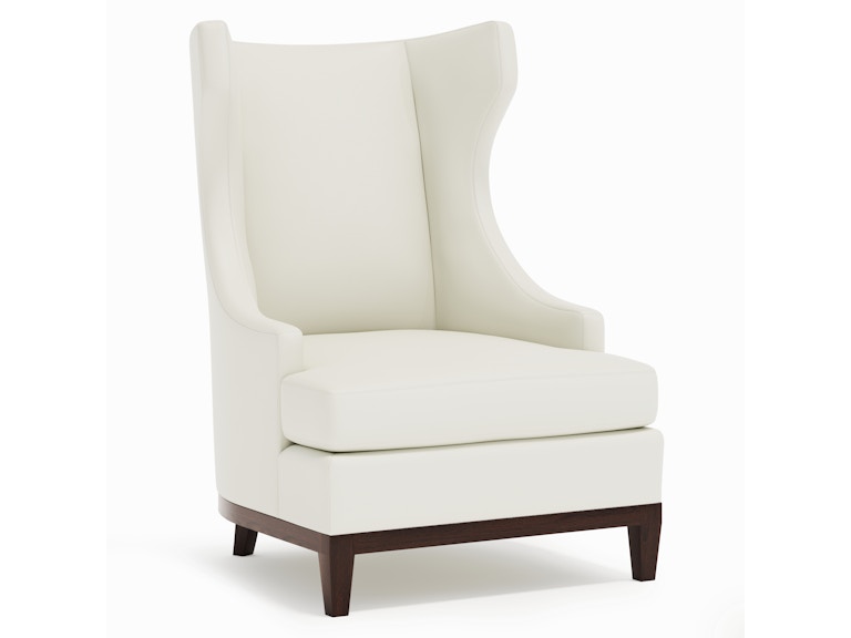 Bernhardt Interiors Living Room Pascal Leather Chair N2062LY at Norwood Furniture