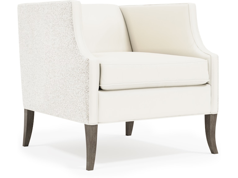 Bernhardt Interiors Living Room Romney Leather-Fabric Chair N232LFX at Norwood Furniture