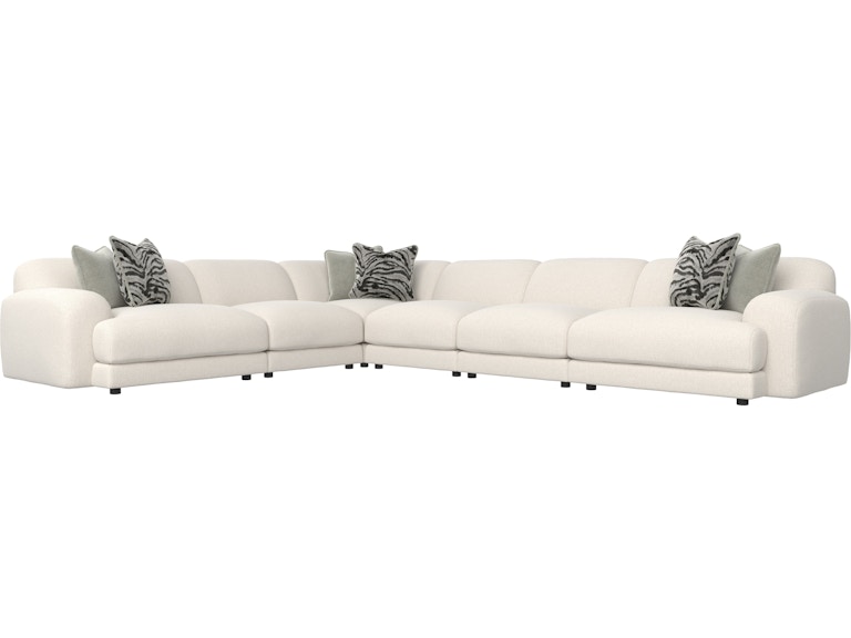 Bernhardt Interiors Living Room Rylan Fabric Sectional K1848 at Norwood Furniture