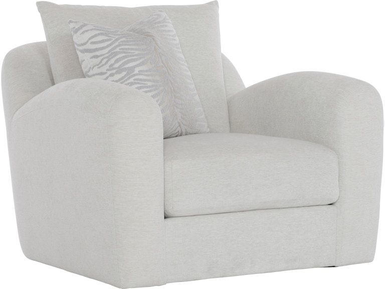 Bernhardt Living Living Room Asher Fabric Swivel Chair P1052SA at Norwood Furniture