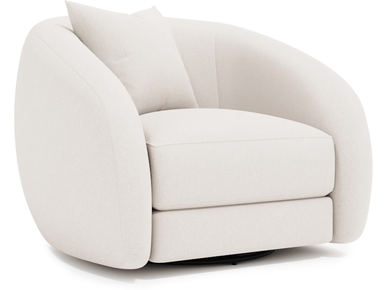 Bernhardt Living Living Room Austen Fabric Swivel Chair P2372S at Norwood Furniture