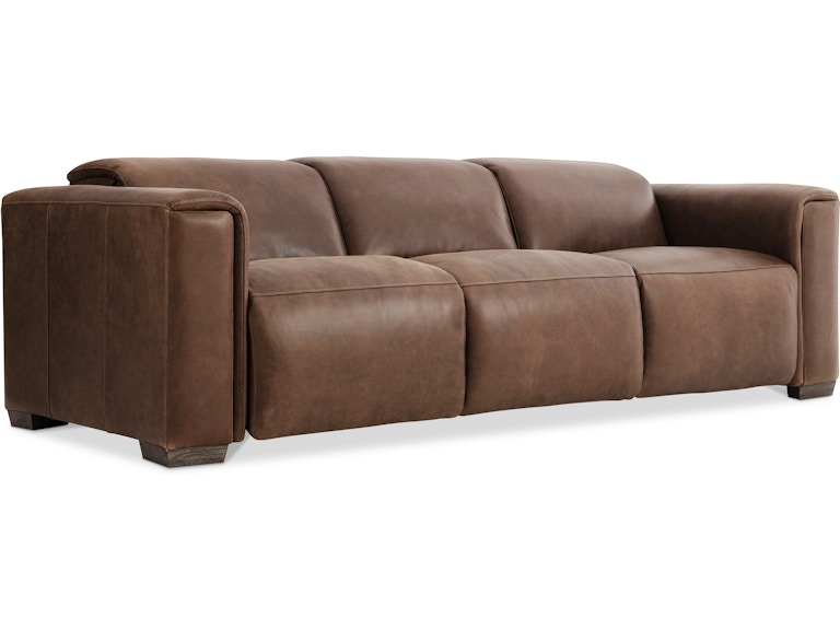 Bernhardt Living Living Room Billings Leather Power Motion Sofa 527RLO at Norwood Furniture