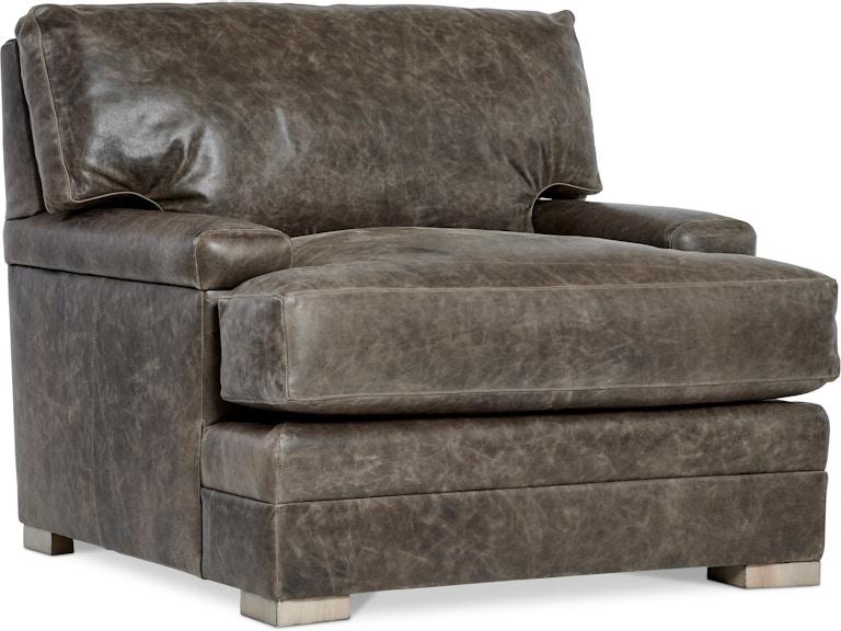Bernhardt Living Living Room Burnham Leather Chair 7202LY at Norwood Furniture