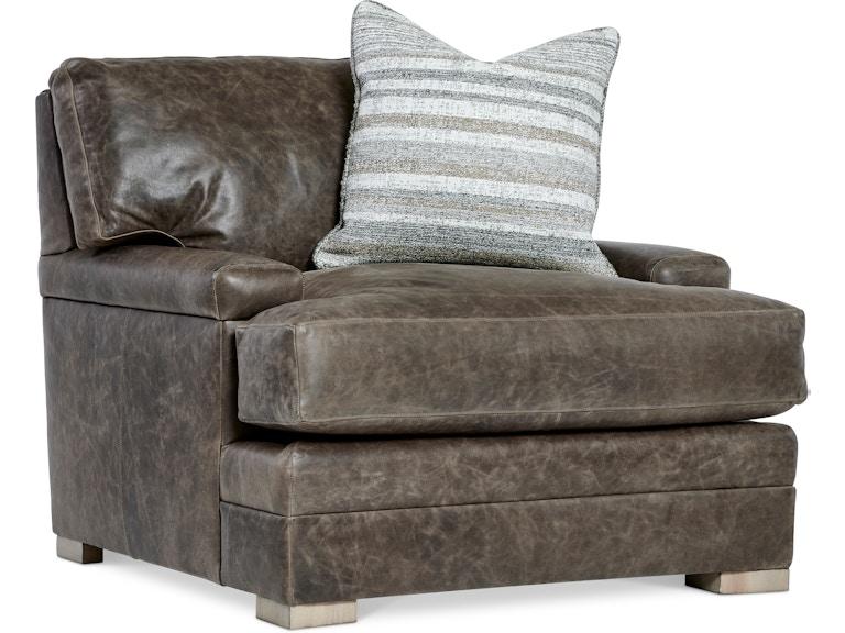 Bernhardt Living Living Room Burnham Leather Chair 7202LO at Norwood Furniture