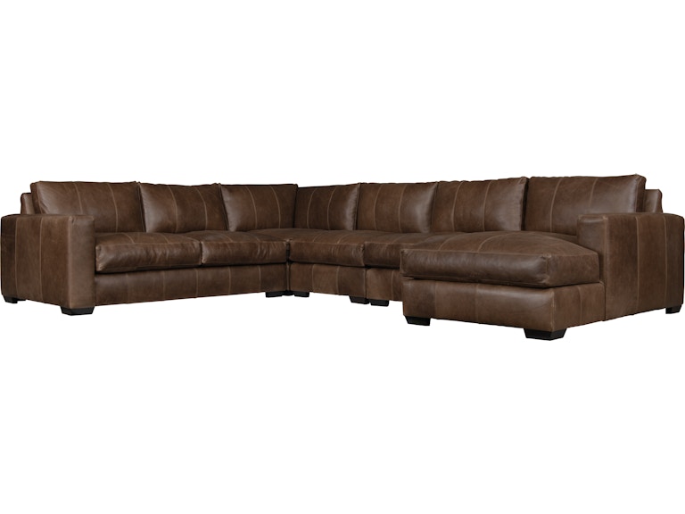Bernhardt Living Living Room Dawkins Leather Sectional K1719 at Norwood Furniture