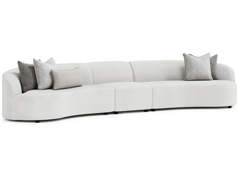 Bernhardt Living Living Room Elle Fabric Sectional K1965 at Norwood Furniture