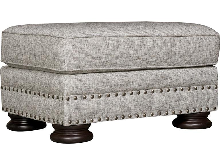 Bernhardt Living Living Room Foster Fabric Ottoman B5171A at Norwood Furniture