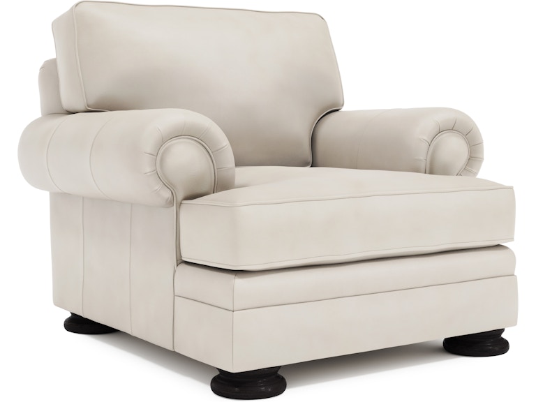 Bernhardt Living Living Room Foster Leather Chair 5372LYX at Norwood Furniture