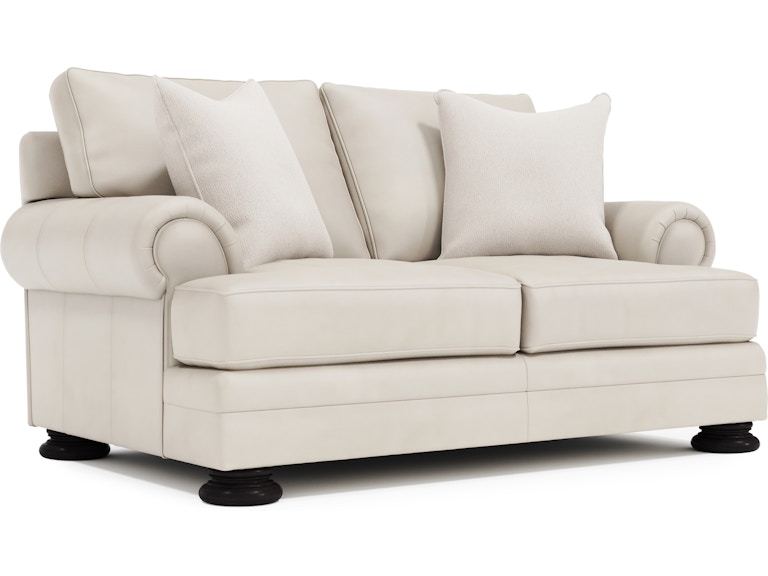 Bernhardt Living Living Room Foster Leather Loveseat 5375LX at Norwood Furniture