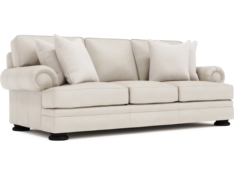 Bernhardt Living Living Room Foster Leather Sofa 5377LX at Norwood Furniture