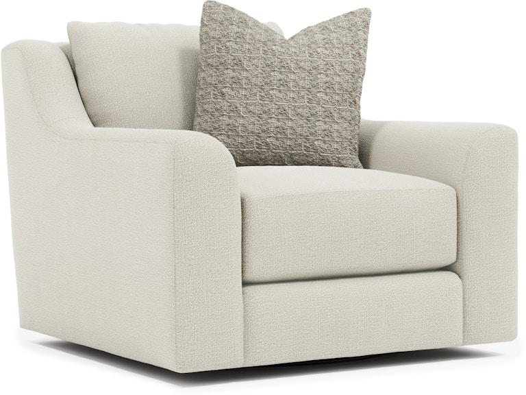 Bernhardt Living Living Room Gabi Fabric Swivel Chair P7082SB at Norwood Furniture