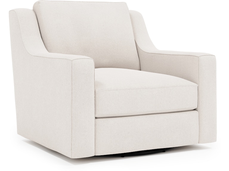Bernhardt Living Living Room Germain Fabric Swivel Chair B2662SY at Norwood Furniture