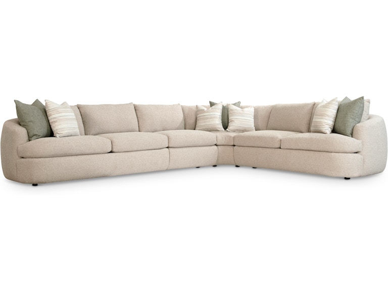 Bernhardt Living Living Room Jules Fabric Sectional K2086 at Norwood Furniture