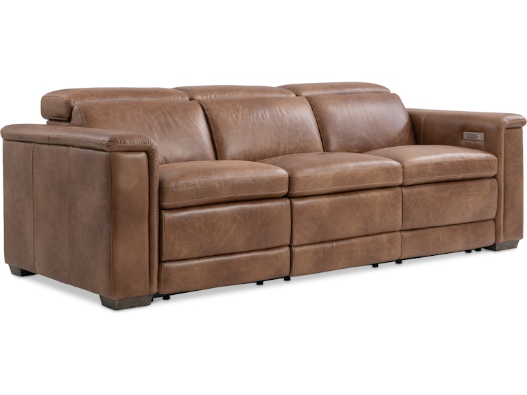 Bernhardt Living Living Room Lioni Leather Power Motion Sofa 9567RHO at Norwood Furniture