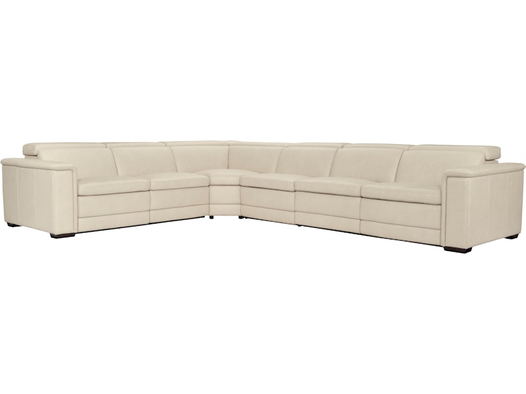 Bernhardt Living Living Room Lioni Leather Power Motion Sectional K2026 at Norwood Furniture