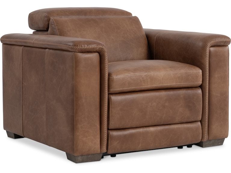 Bernhardt Living Living Room Lioni Leather Power Motion Chair 9562RHO at Norwood Furniture