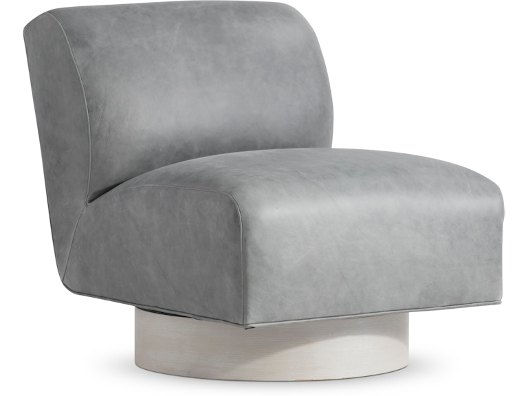 Bernhardt Living Living Room Marley Leather Swivel Chair 4713SL at Norwood Furniture