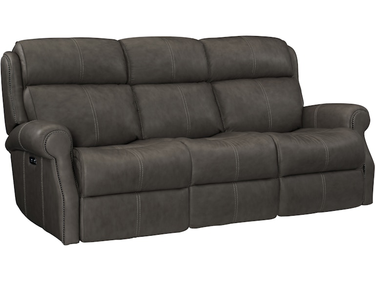Bernhardt Living Living Room McGwire Leather Power Motion Sofa 397RLGO At Norwood Furniture