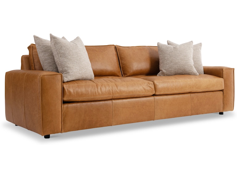 Bernhardt Living Living Room Nest Leather Sofa 3327LO at Norwood Furniture