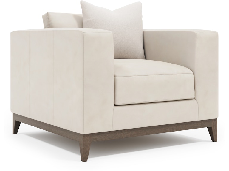 Bernhardt Living Living Room Noel Leather Chair 7322L at Norwood Furniture