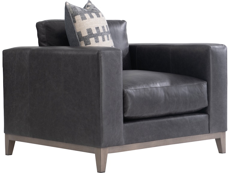 Bernhardt Living Living Room Noel Leather Chair 7322LO at Norwood Furniture