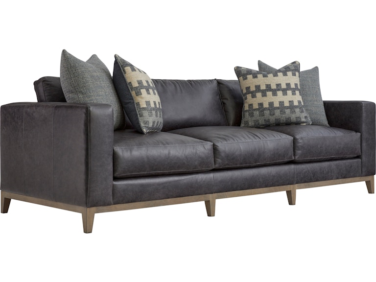 Bernhardt Living Living Room Noel Leather Sofa 7327LO at Norwood Furniture