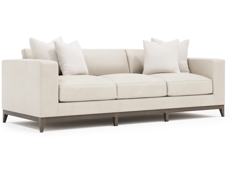 Bernhardt Living Living Room Noel Leather Sofa 7327L at Norwood Furniture