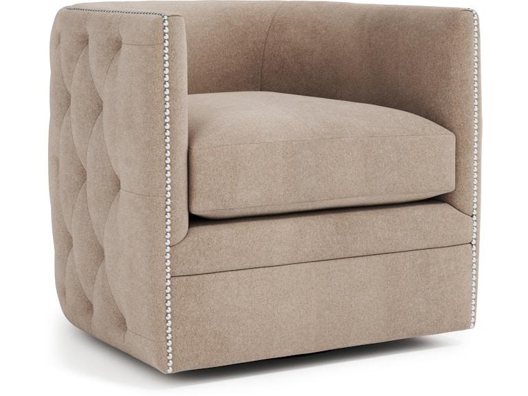 Bernhardt Living Living Room Palazzo Fabric Swivel Chair B212SEA at Norwood Furniture