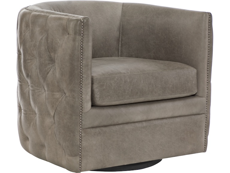 Bernhardt Living Living Room Palazzo Leather Swivel Chair 212SLO at Norwood Furniture