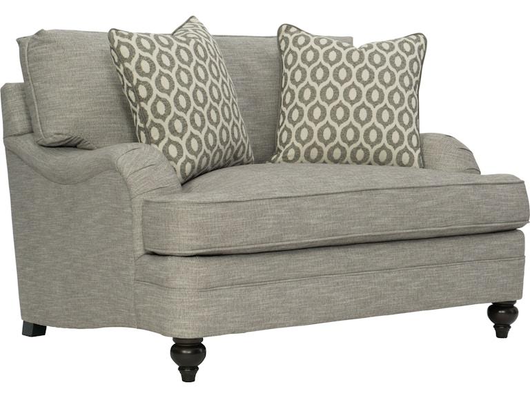 Bernhardt Living Living Room Tarleton Fabric Chair 1/2 B4263G at Norwood Furniture