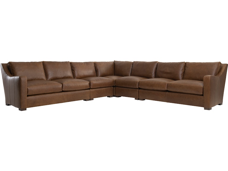 Bernhardt Living Living Room Ventura Leather Sectional K1974 at Norwood Furniture