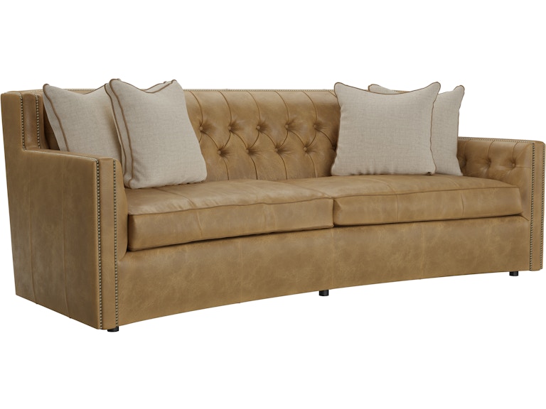 Bernhardt Living Room Candace Leather Sofa 7277LFO at Norwood Furniture
