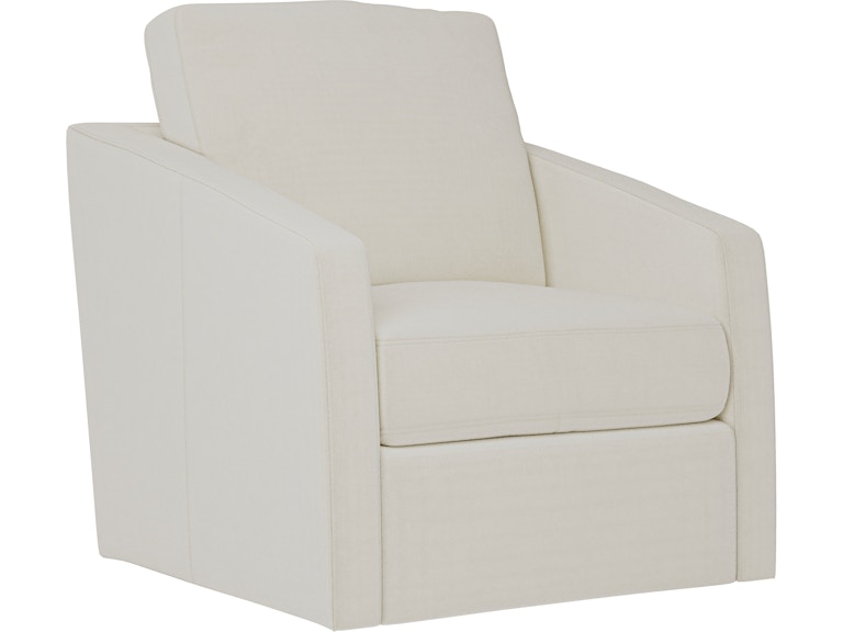 Bernhardt Living Room Landry Leather Swivel Chair 8523SL at Norwood Furniture