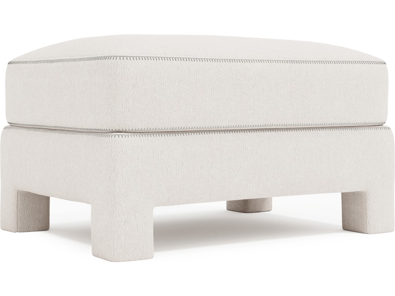 Bernhardt Living Room Mily Fabric Bumper Ottoman P1291T at Norwood Furniture