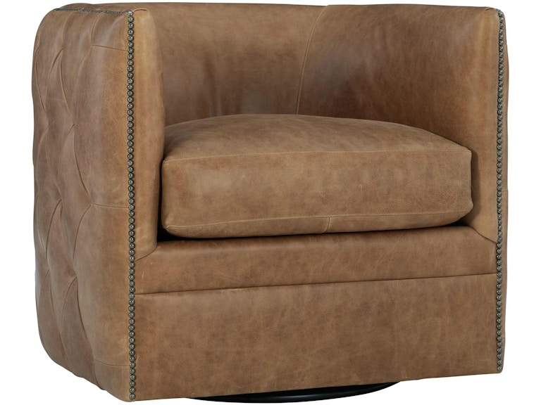 Bernhardt Living Room Palazzo Leather Swivel Chair 212SLCO at Norwood Furniture