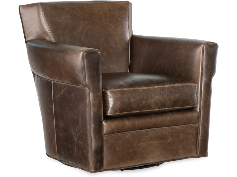 Bradington Young Living Room Aisley Swivel Chair 458-25SW at Norwood Furniture